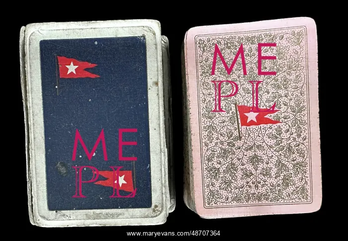  : White Star Line - Two playing Card Packs and reverse design