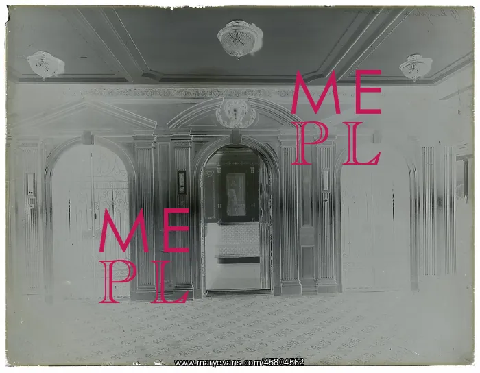 : White Star Line, RMS Olympic - elevators on D Deck : White Star Line, RMS Olympic - elevators on D Deck