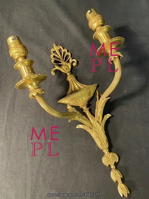 : White Star Line, RMS Olympic - gilt ormolu wall light : White Star Line, RMS Olympic - gilt ormolu wall light
