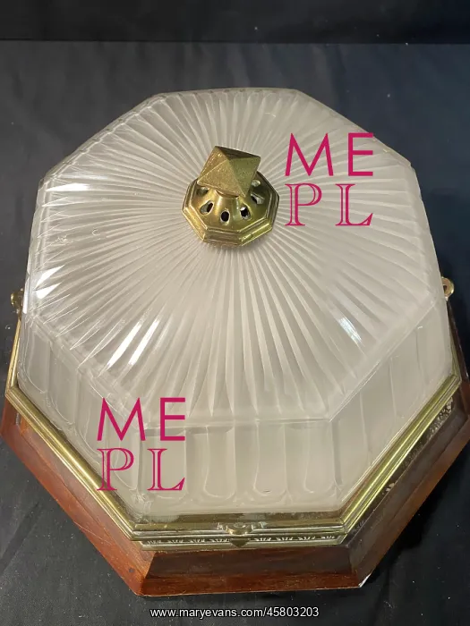 : White Star Line, RMS Olympic - octagonal ceiling light : White Star Line, RMS Olympic - octagonal ceiling light
