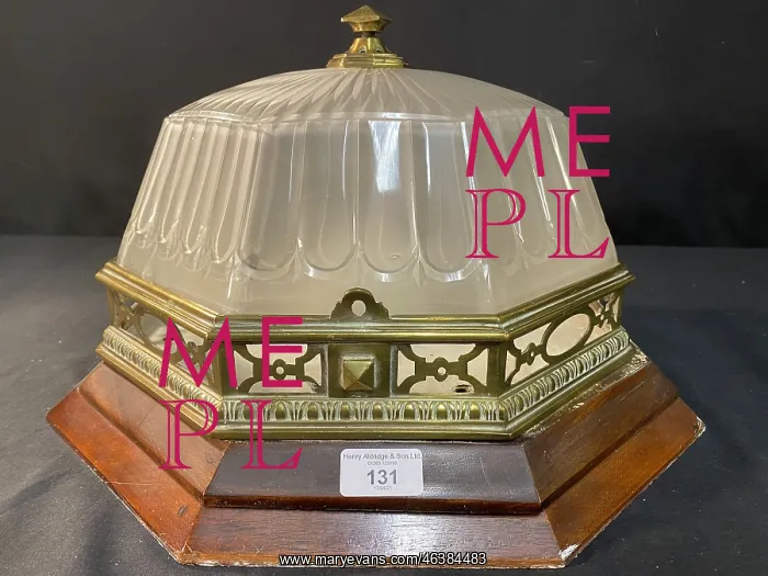 : White Star Line, RMS Olympic - octagonal ceiling light : White Star Line, RMS Olympic - octagonal ceiling light