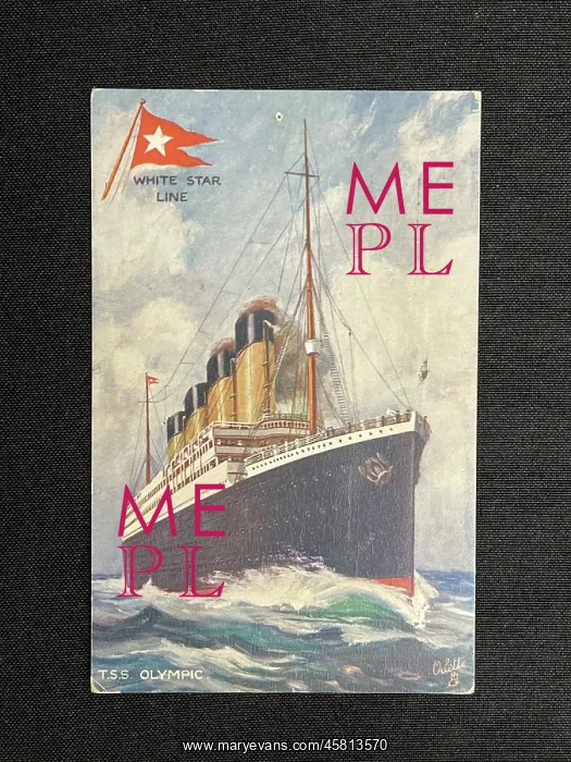 : White Star Line, RMS Olympic, Tucks postcard : White Star Line, RMS Olympic, Tucks postcard
