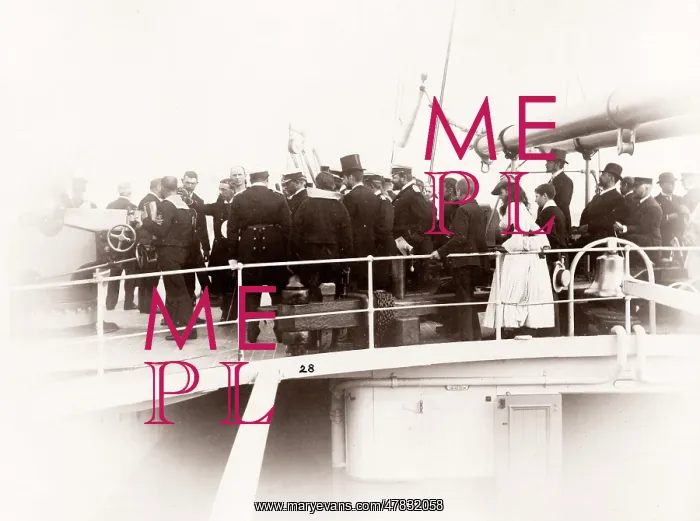 : White Star Line, RMS Teutonic launch, royal visitors : White Star Line, RMS Teutonic launch, royal visitors