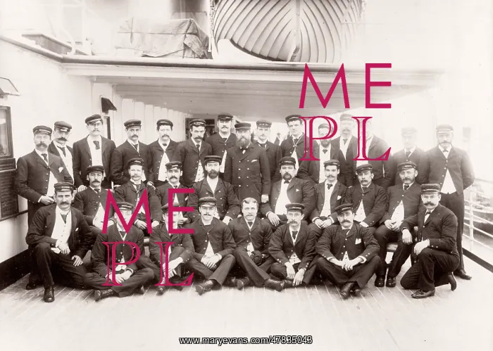 : White Star Line, RMS Teutonic launch, chief steward : White Star Line, RMS Teutonic launch, chief steward