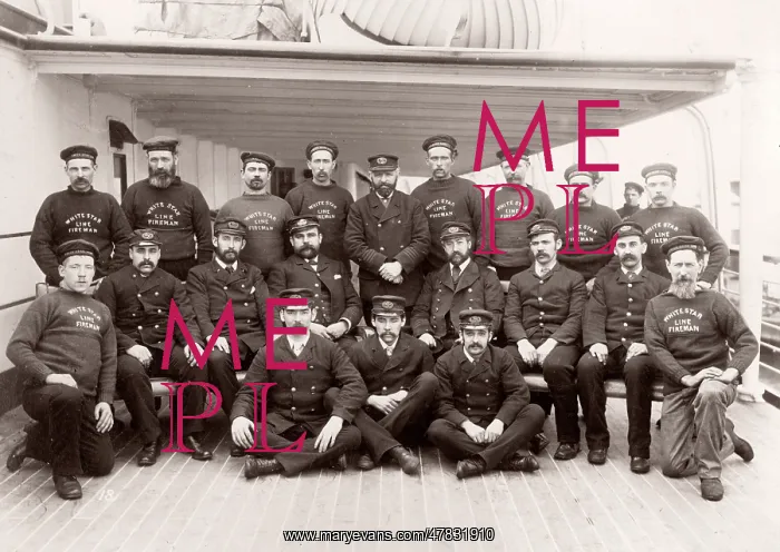 : White Star Line, RMS Teutonic launch, engineers : White Star Line, RMS Teutonic launch, engineers