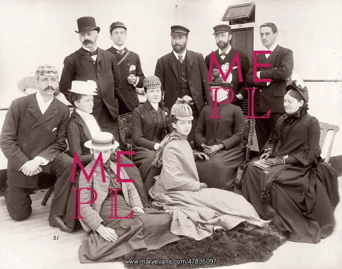 : White Star Line, RMS Teutonic launch, guests : White Star Line, RMS Teutonic launch, guests