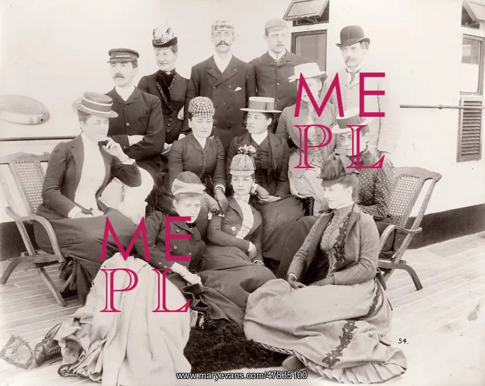 : White Star Line, RMS Teutonic launch, guests : White Star Line, RMS Teutonic launch, guests