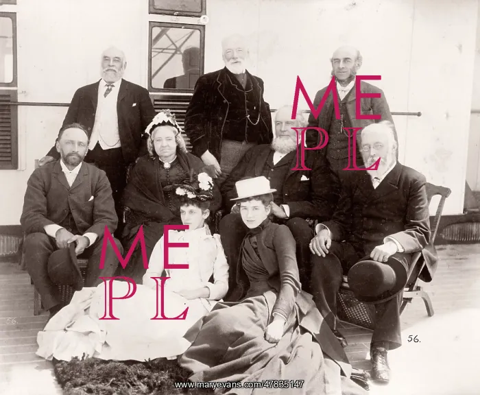 : White Star Line, RMS Teutonic launch, guests : White Star Line, RMS Teutonic launch, guests