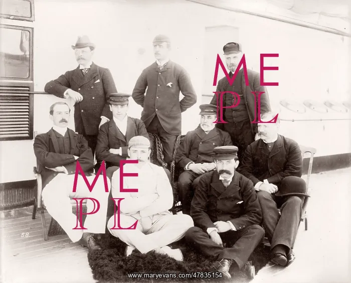 : White Star Line, RMS Teutonic launch, guests : White Star Line, RMS Teutonic launch, guests