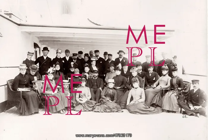 : White Star Line, RMS Teutonic launch, guests : White Star Line, RMS Teutonic launch, guests