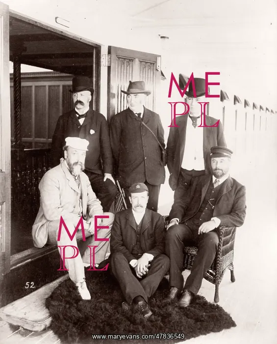 : White Star Line, RMS Teutonic launch, guests : White Star Line, RMS Teutonic launch, guests