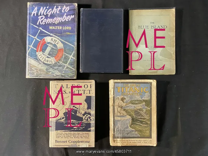 : White Star Line, RMS Titanic - five book covers : White Star Line, RMS Titanic - five book covers
