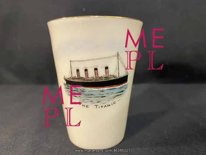 : White Star Line, RMS Titanic - commemorative beaker : White Star Line, RMS Titanic - commemorative beaker