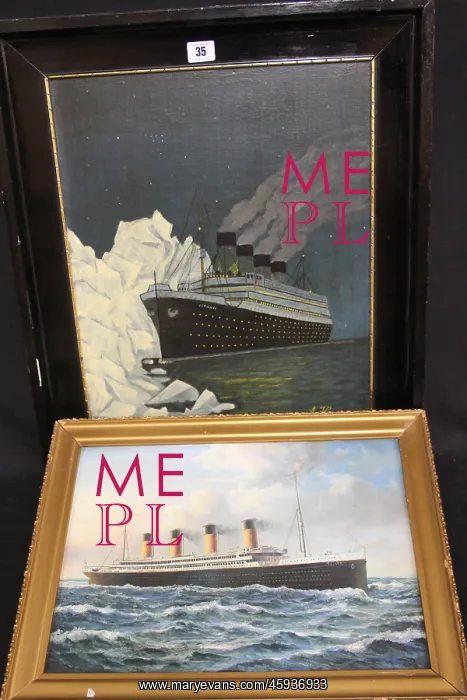 : White Star Line, RMS Titanic - two items : White Star Line, RMS Titanic - two items