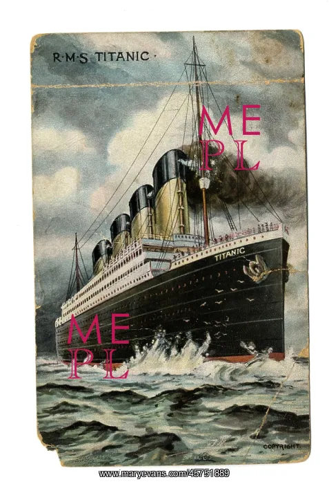 : White Star Line, RMS Titanic - postcard : White Star Line, RMS Titanic - postcard