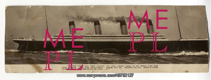 : White Star Line, RMS Titanic - postcard : White Star Line, RMS Titanic - postcard