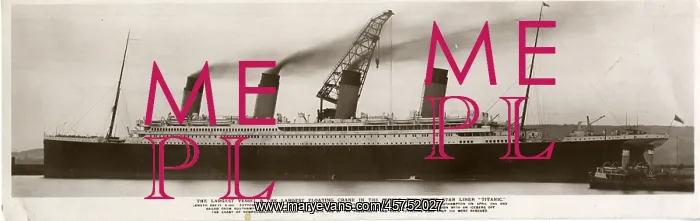 : White Star Line, RMS Titanic - postcard at Belfast : White Star Line, RMS Titanic - postcard at Belfast