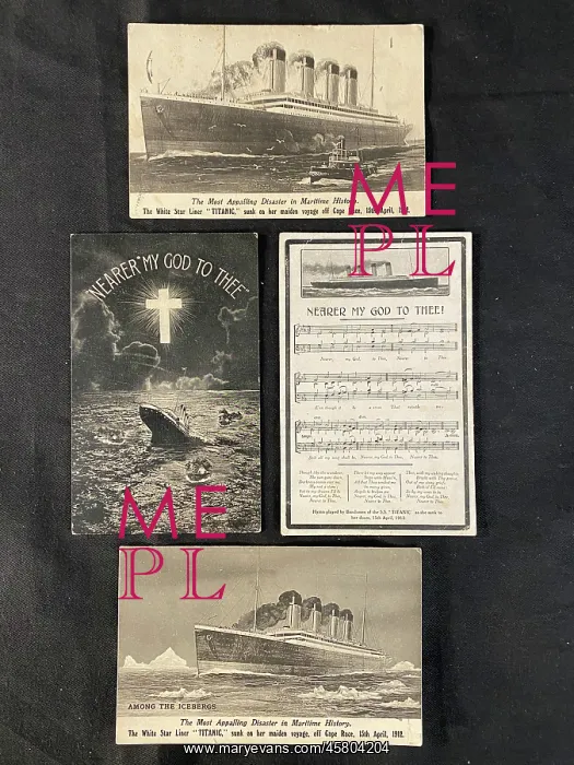 : White Star Line, RMS Titanic - four postcards : White Star Line, RMS Titanic - four postcards