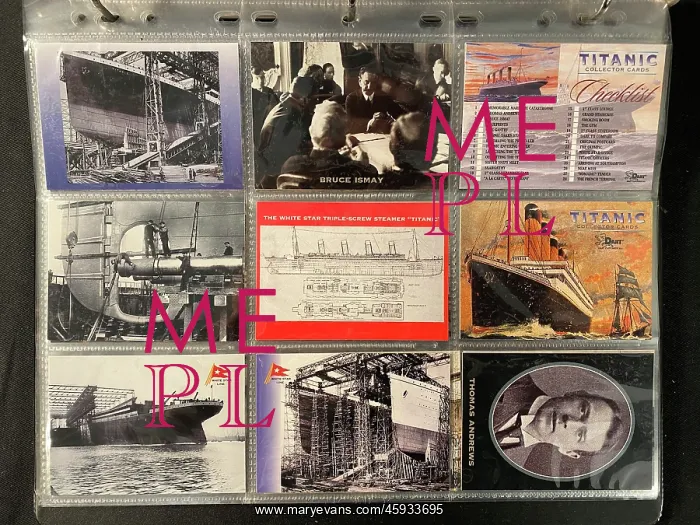  : White Star Line, RMS Titanic - nine postcards