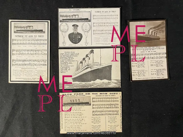 : White Star Line, RMS Titanic - five postcards : White Star Line, RMS Titanic - five postcards