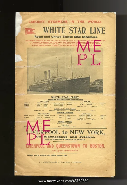 : White Star Line, Royal and US Mail Steamers : White Star Line, Royal and US Mail Steamers