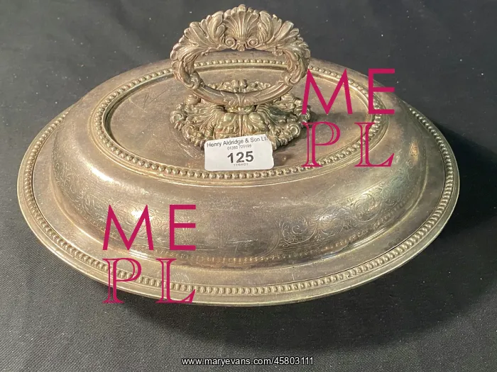  : White Star Line - silver plated tureen and cover