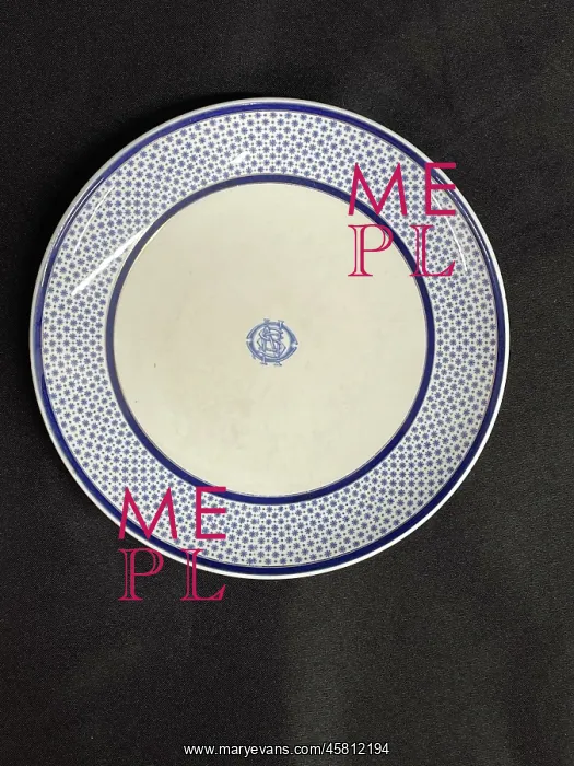 : White Star Line, Stonier Copeland Spode dinner plate : White Star Line, Stonier Copeland Spode dinner plate