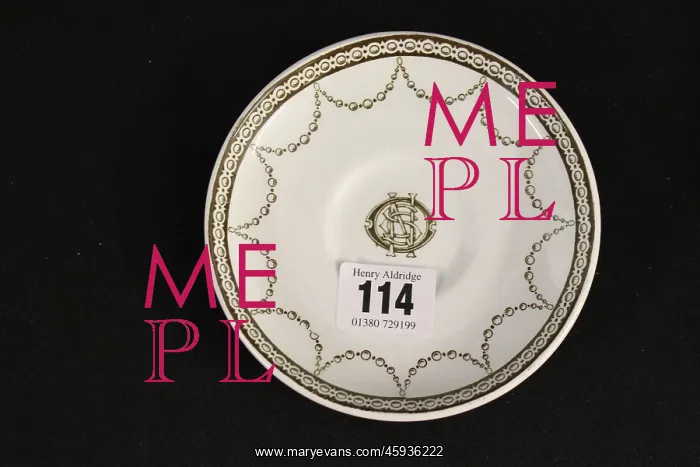 : White Star Line - Stonier and Co saucer : White Star Line - Stonier and Co saucer