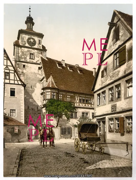 : White Tower (i.e. Weisser Turm), Rothenburg (i.e. ob der Tau : White Tower (i.e. Weisser Turm), Rothenburg (i.e. ob der Tau