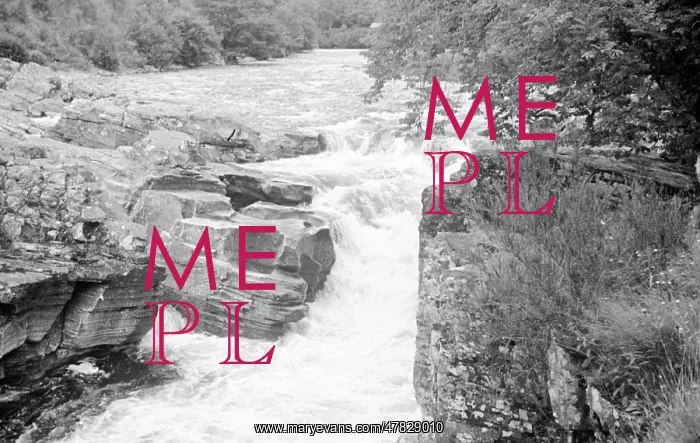 : White-water rapids on a mountain beck : White-water rapids on a mountain beck