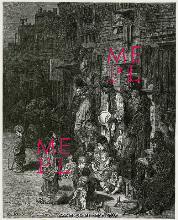 : Whitechapel - Slums - 1870 : Whitechapel - Slums - 1870