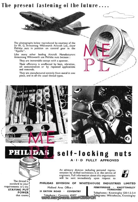 : Whitehouse Industries - Philidas Self-Locking Lock-Nuts : Whitehouse Industries - Philidas Self-Locking Lock-Nuts