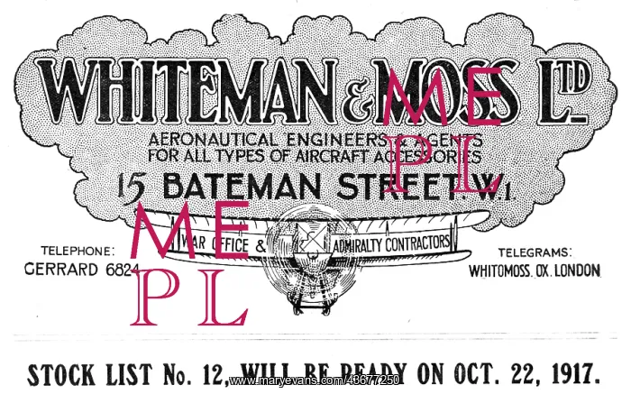 : Whiteman & Moss Aeronautical Engineers : Whiteman & Moss Aeronautical Engineers