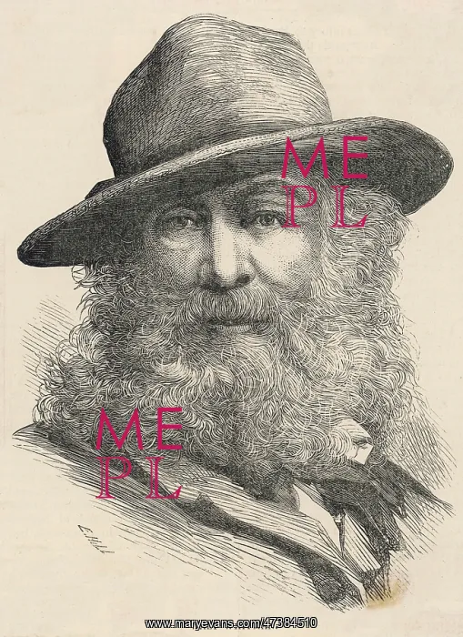  : WHITMAN. WALT WHITMAN (1819 - 1892), American poet