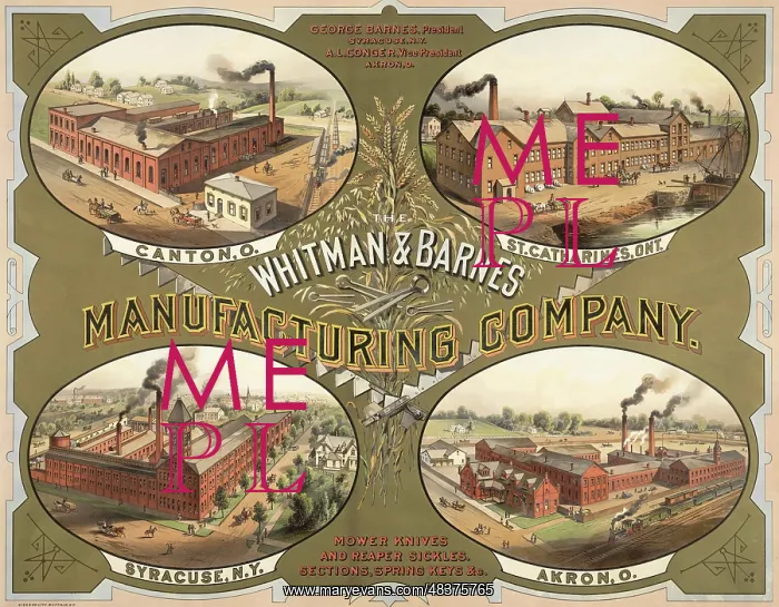 : Whitman & Barnes Manufacturing Company : Whitman & Barnes Manufacturing Company