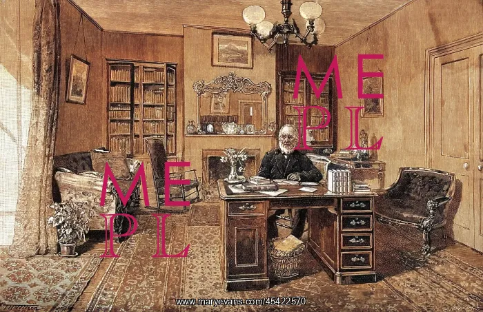  : WHITTIER. JOHN GREENLEAF WHITTIER American poet in his study in 1892