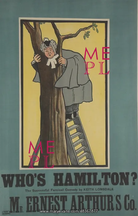 : Who's Hamilton? Theatre poster : Who's Hamilton? Theatre poster