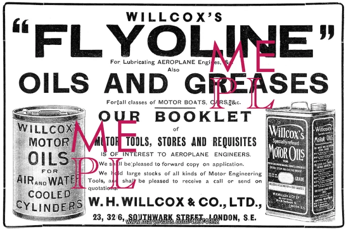 : W.H.Willcox & Co. FLYOLINE Oils & Greases : W.H.Willcox & Co. FLYOLINE Oils & Greases
