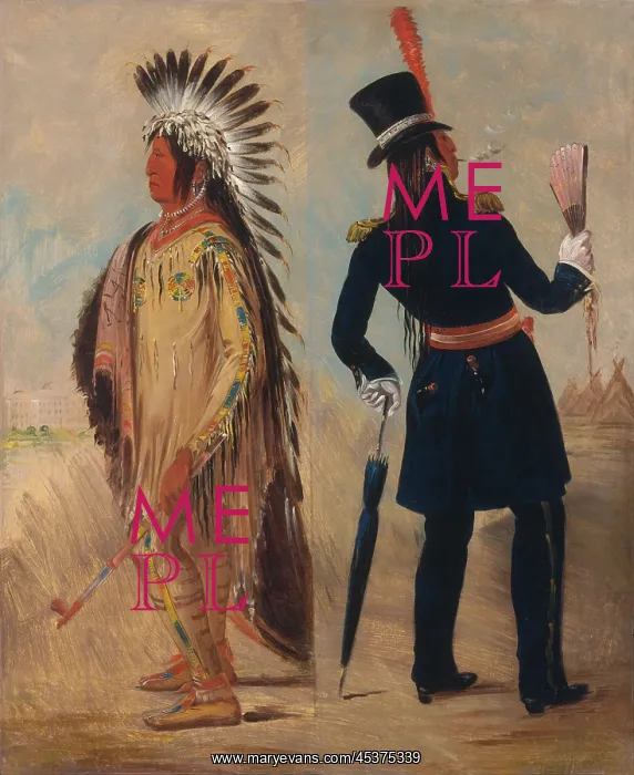 : Wi-jun-jon, Pigeon's Egg Head, by George Catlin : Wi-jun-jon, Pigeon's Egg Head, by George Catlin