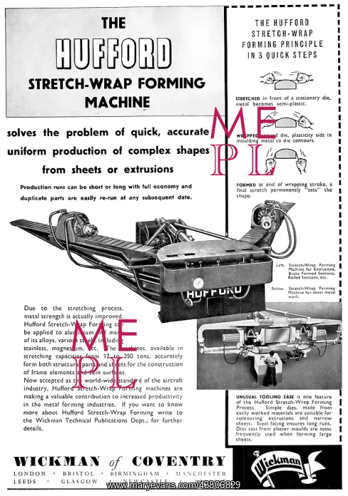: Wickman Of Coventry WIMET Wickman Engineering Machinery : Wickman Of Coventry WIMET Wickman Engineering Machinery