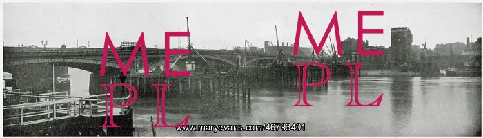 : Widening of Blackfriars Bridge, London 1908 : Widening of Blackfriars Bridge, London 1908