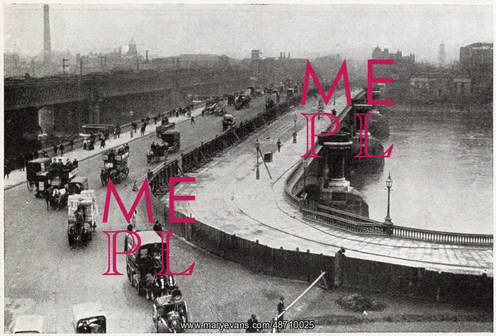 : Widening of Blackfriars Bridge, London 1908 : Widening of Blackfriars Bridge, London 1908