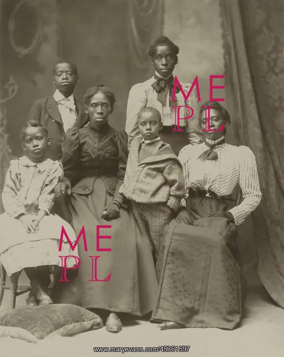 : Widow Lavinia Baker and the five surviving children : Widow Lavinia Baker and the five surviving children