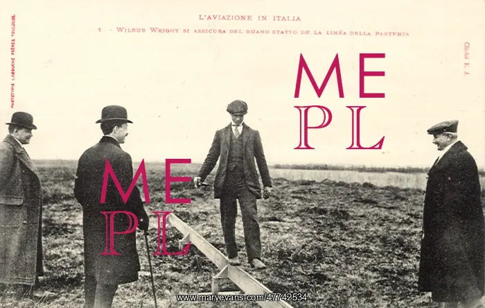  : Wilbur Wright Balancing on a Wooden Beam