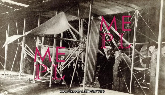: Wilbur Wright explaining the technicalities of his aircraft : Wilbur Wright explaining the technicalities of his aircraft