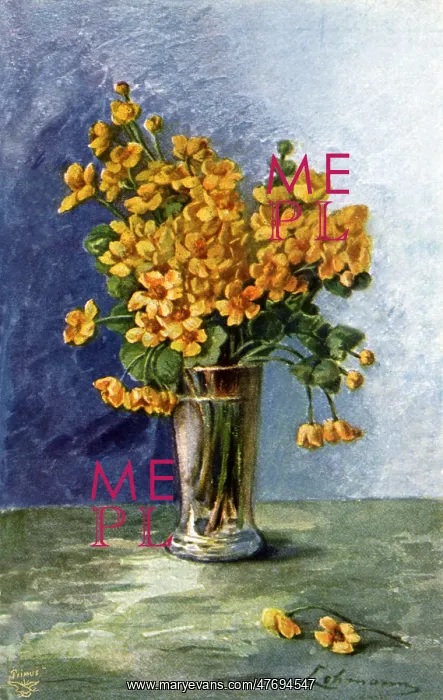 : Wild Flowers in Glass Vase : Wild Flowers in Glass Vase