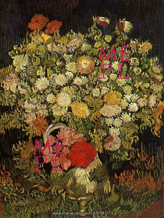 : Wild Flowers in a Vase, by Van Gogh : Wild Flowers in a Vase, by Van Gogh