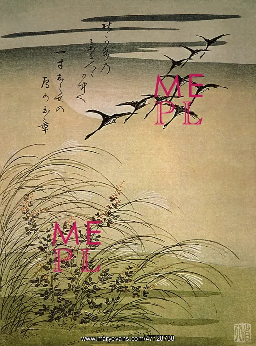  : Wild Geese Flying in the Moonlight