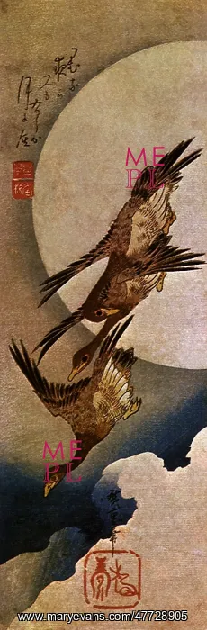  : Wild Geese in Moonlight