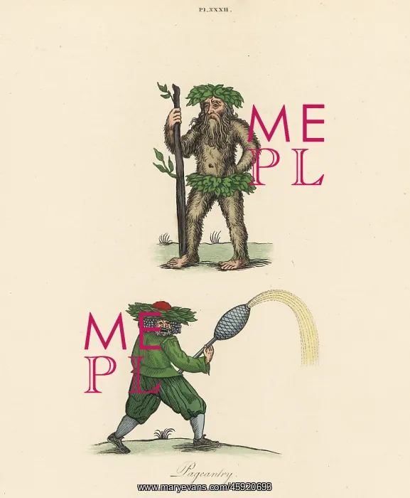 : Wild men from medieval pageants : Wild men from medieval pageants